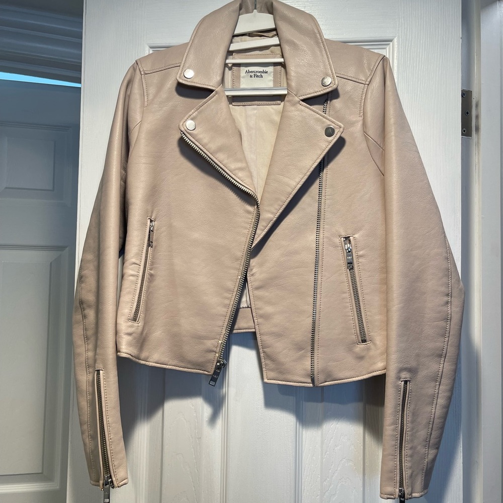 Abercrombie and Fitch Women's Vegan Leather Moto Jacket